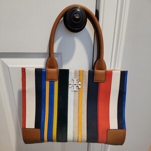 Tory Burch Ella Stripe Tote and wallet set